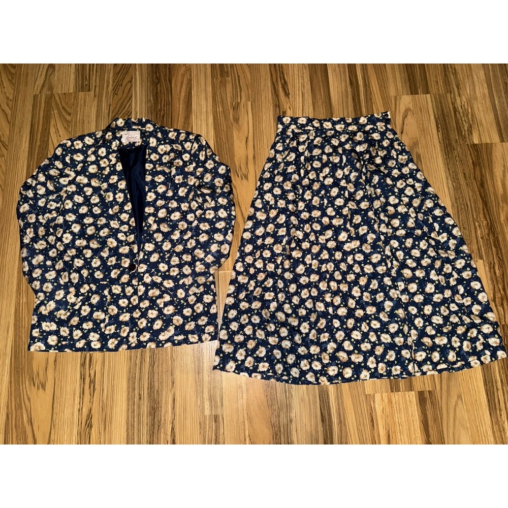 Pendleton Country Sophisticates Vintage Outfit Suit Jacket Sz 8 Skirt Sz 10